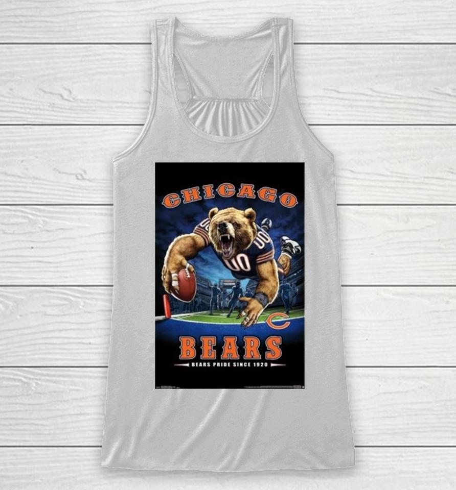 Chicago Bears Bears Pride Since 1920 Nfl Theme Art Poster Racerback Tank