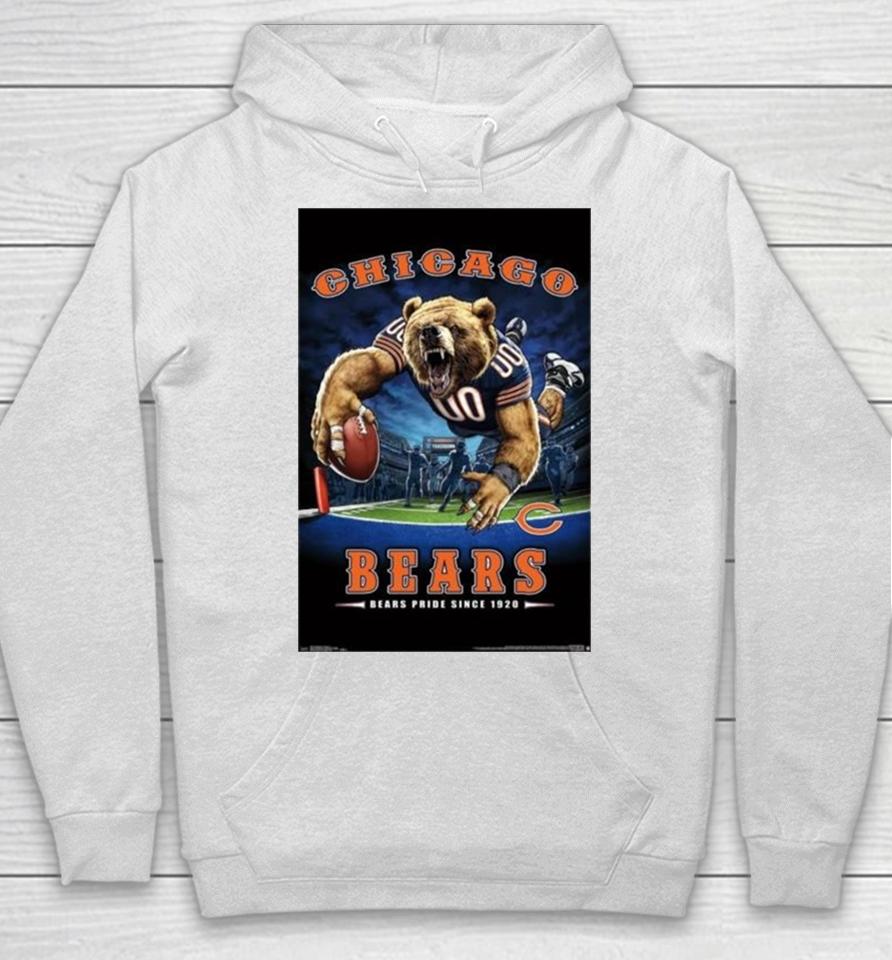 Chicago Bears Bears Pride Since 1920 Nfl Theme Art Poster Hoodie