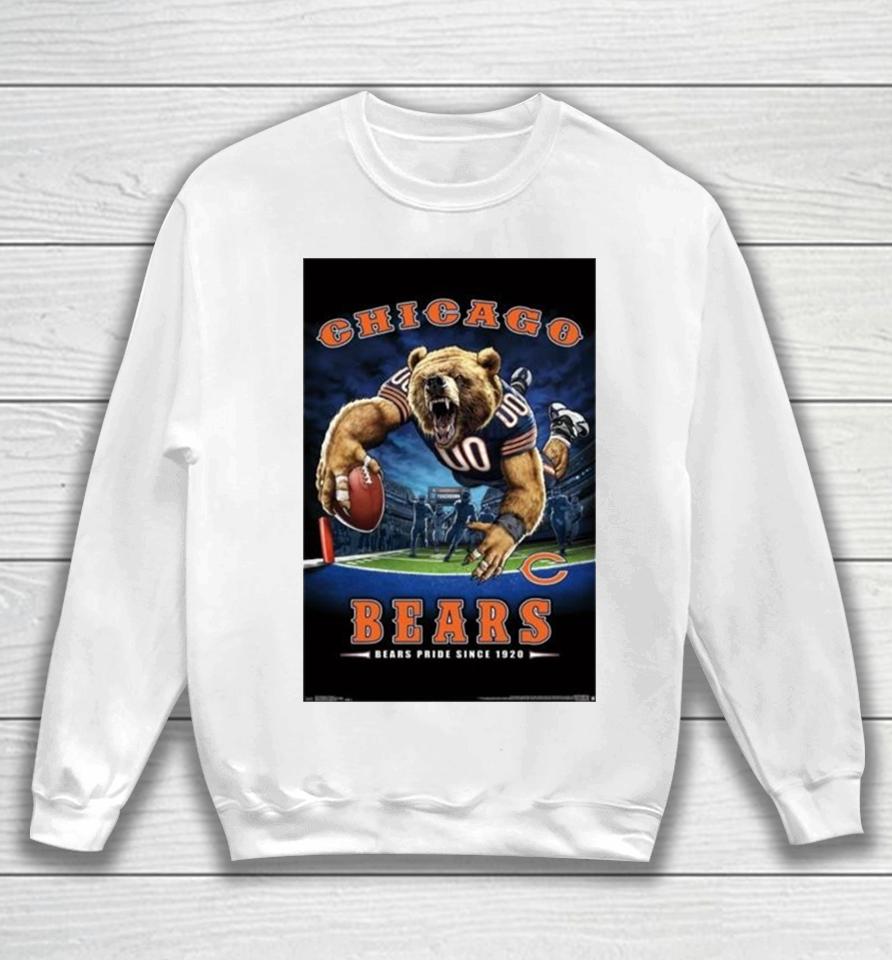 Chicago Bears Bears Pride Since 1920 Nfl Theme Art Poster Sweatshirt