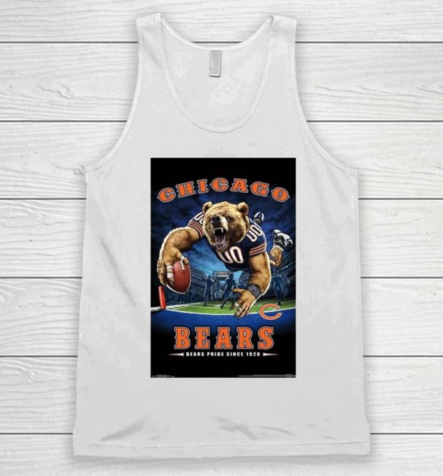 Chicago Bears Bears Pride Since 1920 Nfl Theme Art Poster Unisex Tank Top
