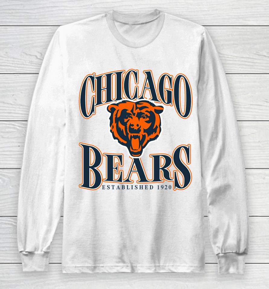 Chicago Bears Fanatics Branded Heathered Charcoal Playability Long Sleeve T-Shirt