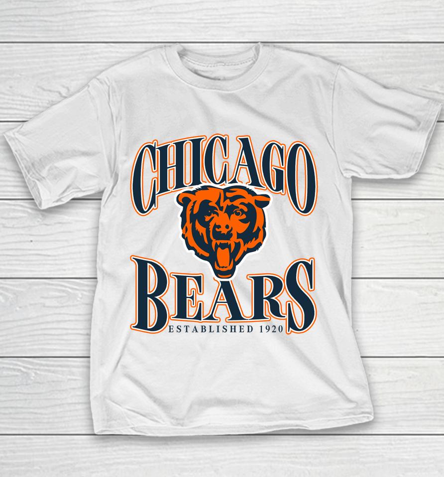 Chicago Bears Fanatics Branded Heathered Charcoal Playability Youth T-Shirt