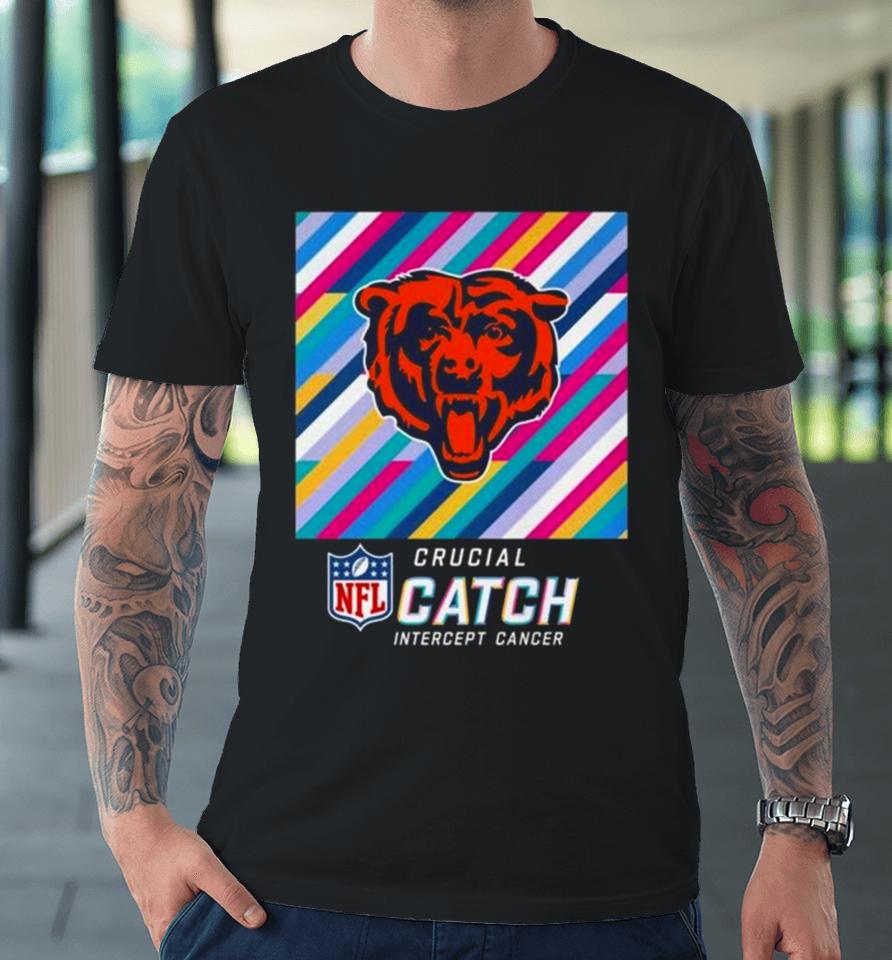 Chicago Bears Nfl Crucial Catch Intercept Cancer Premium T-Shirt