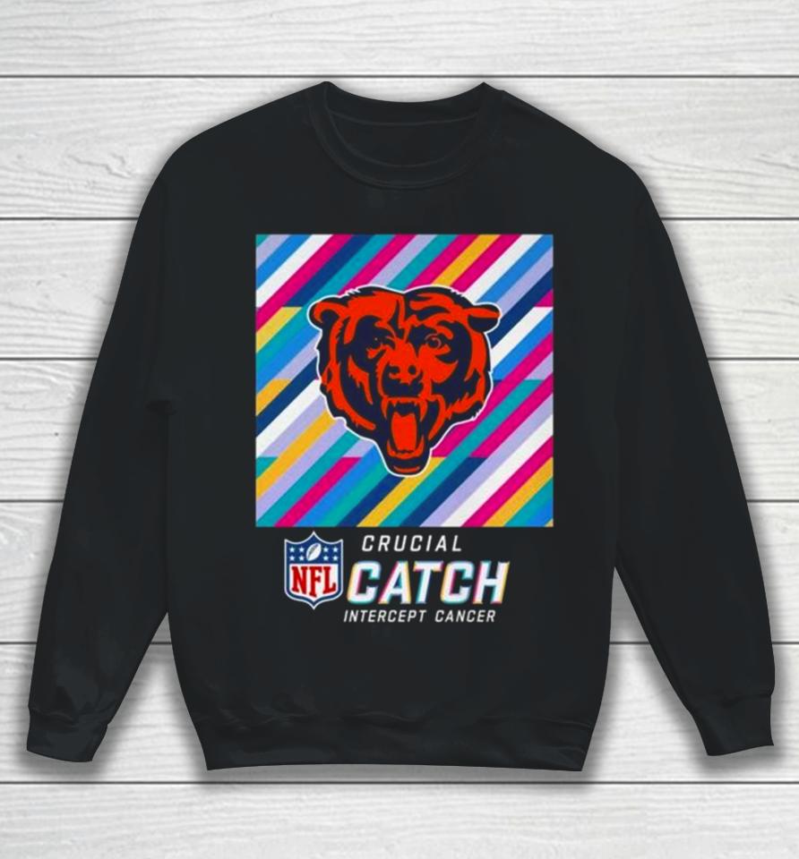 Chicago Bears Nfl Crucial Catch Intercept Cancer Sweatshirt