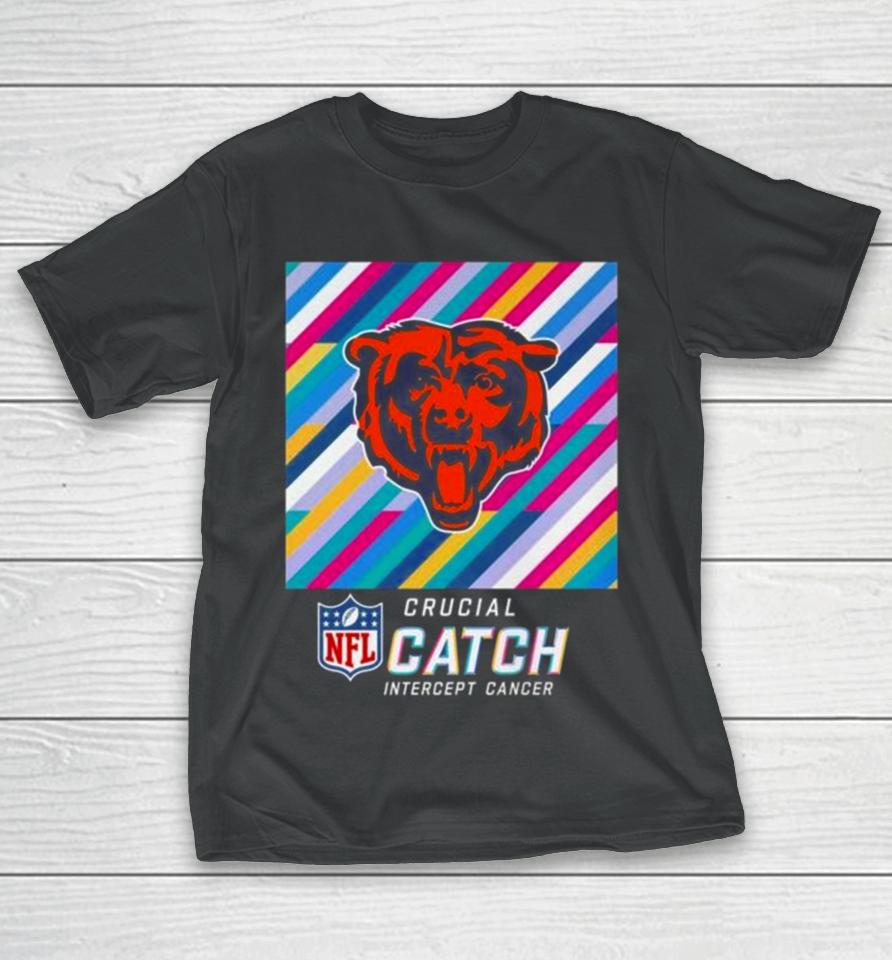 Chicago Bears Nfl Crucial Catch Intercept Cancer T-Shirt