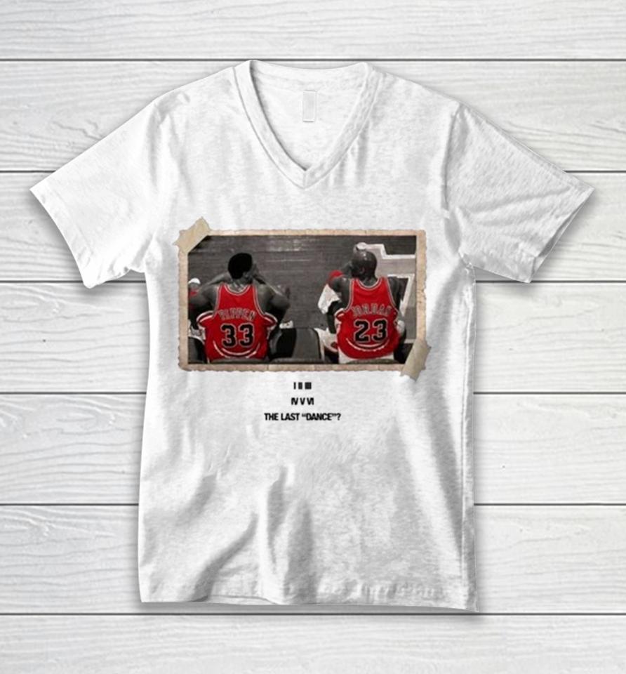 Chicago Bulls The Last Dance Vintage Michael Jordan &Amp; Scottie Pippen Unisex V-Neck T-Shirt