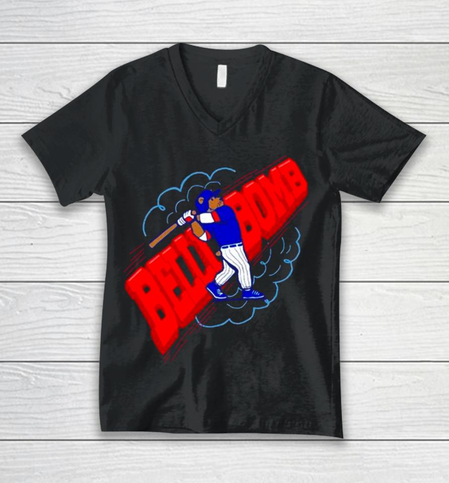 Chicago Cubs Baseball Belli Bomb Unisex V-Neck T-Shirt