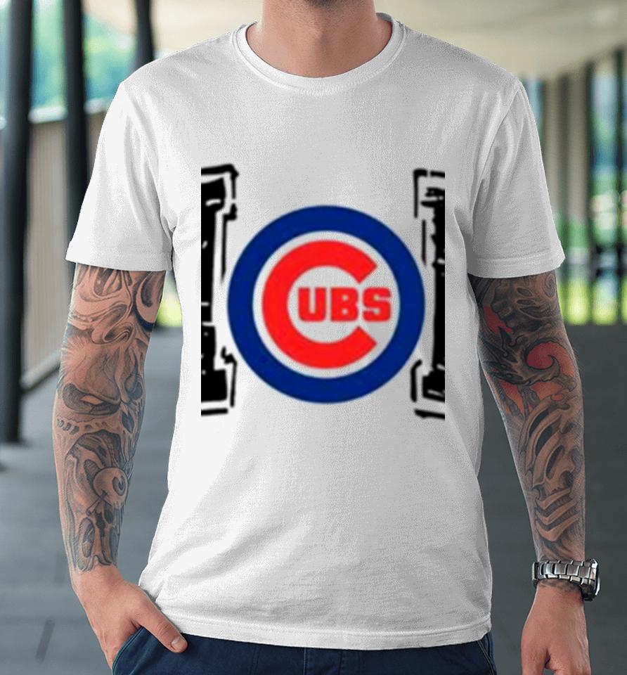 Chicago Cubs Baseball Mom Like A Normal Mom But Louder And Prouder Premium T-Shirt