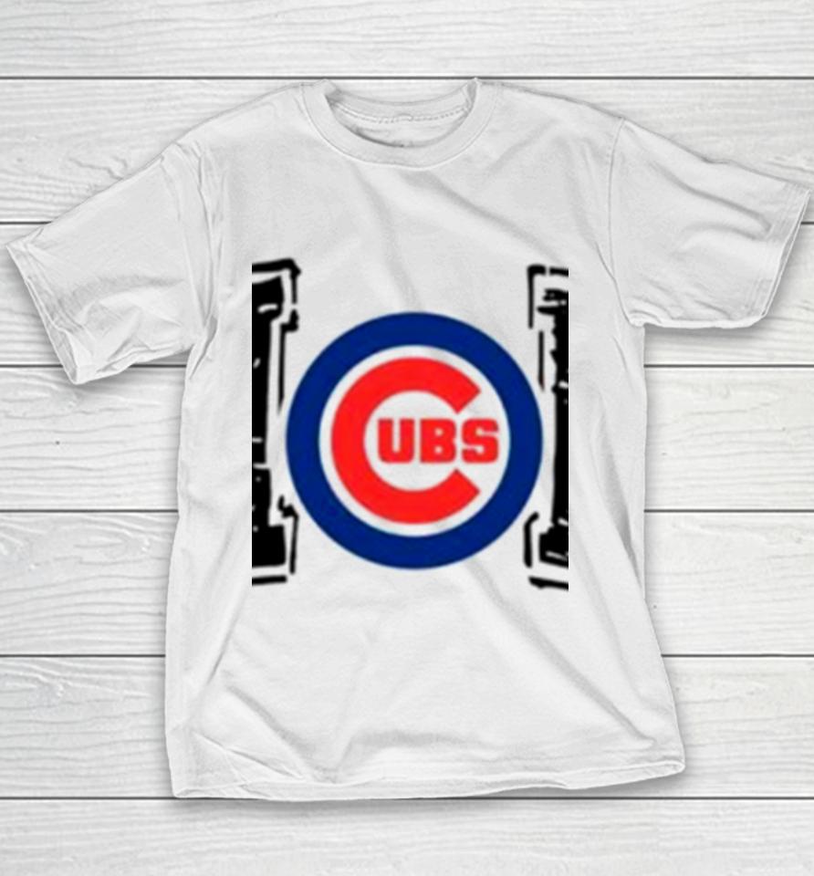 Chicago Cubs Baseball Mom Like A Normal Mom But Louder And Prouder Youth T-Shirt