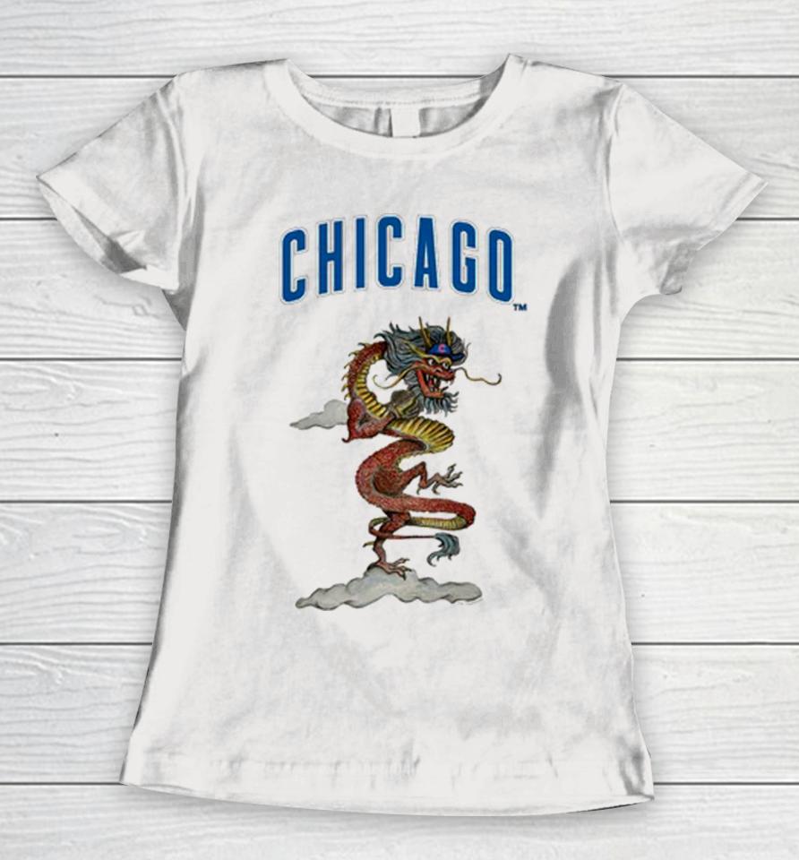 Chicago Cubs Mlb 2024 Year Of The Dragon Women T-Shirt