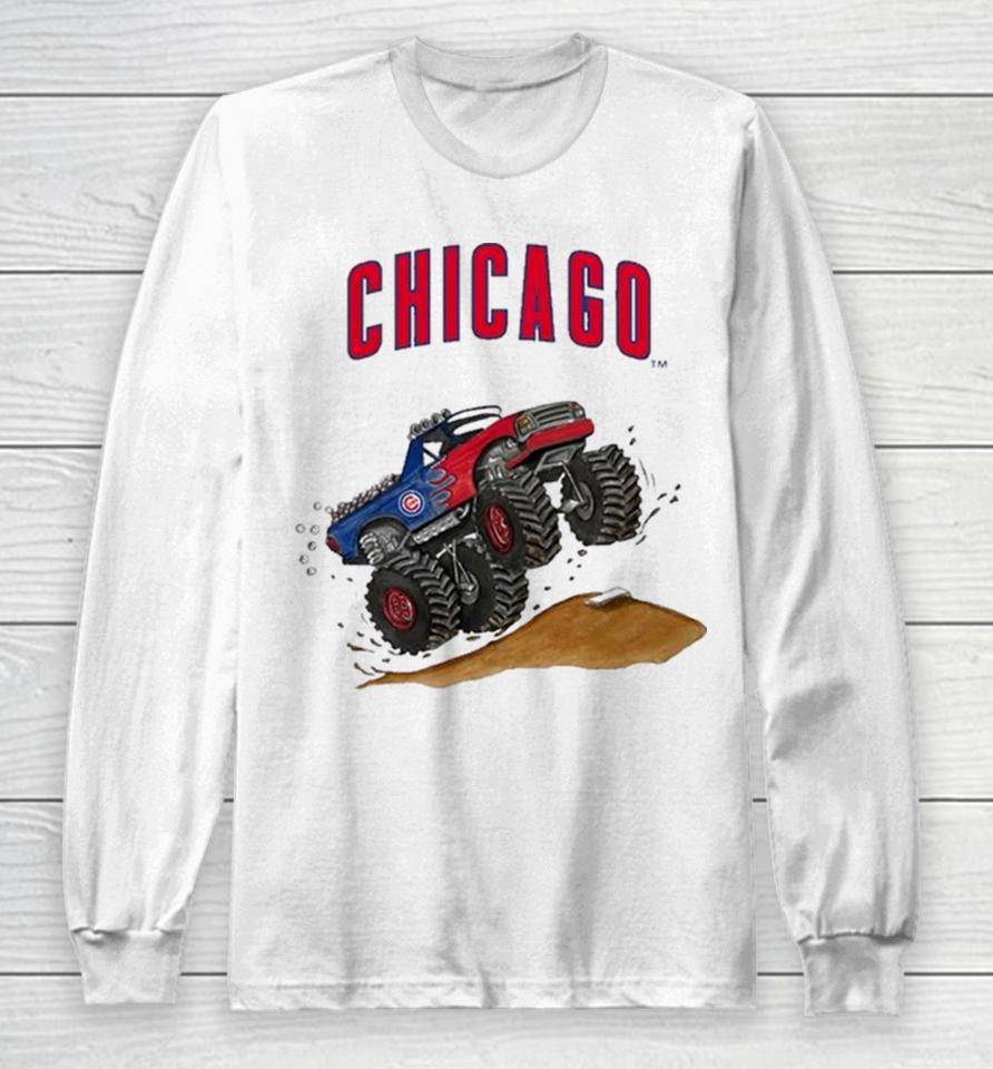 Chicago Cubs Monster Truck Mlb Long Sleeve T-Shirt