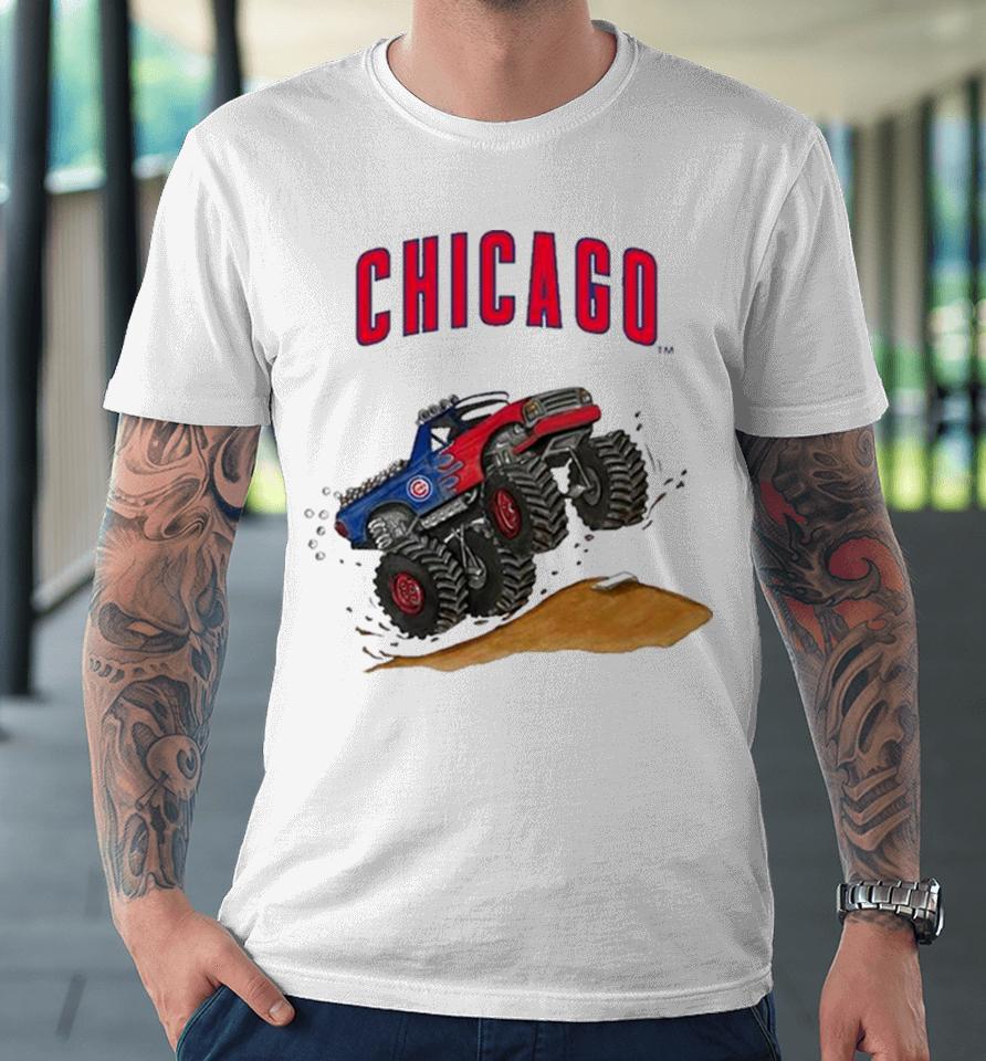 Chicago Cubs Monster Truck Mlb Premium T-Shirt
