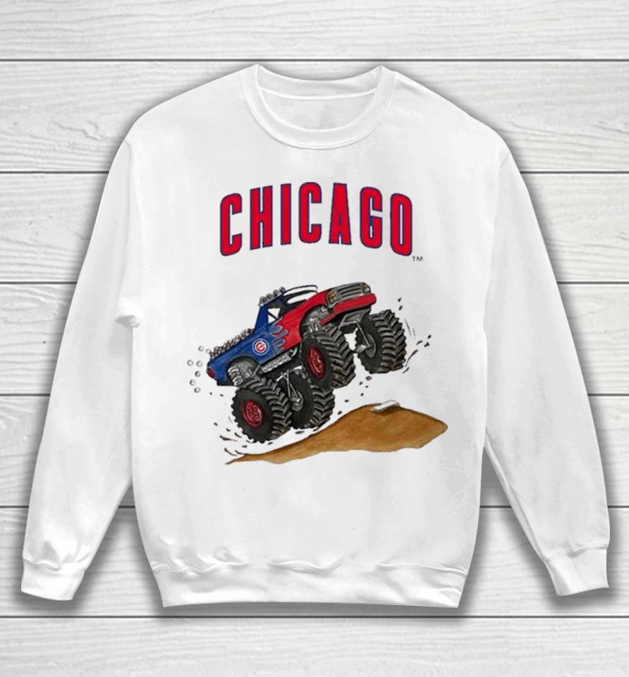 Chicago Cubs Monster Truck Mlb Sweatshirt