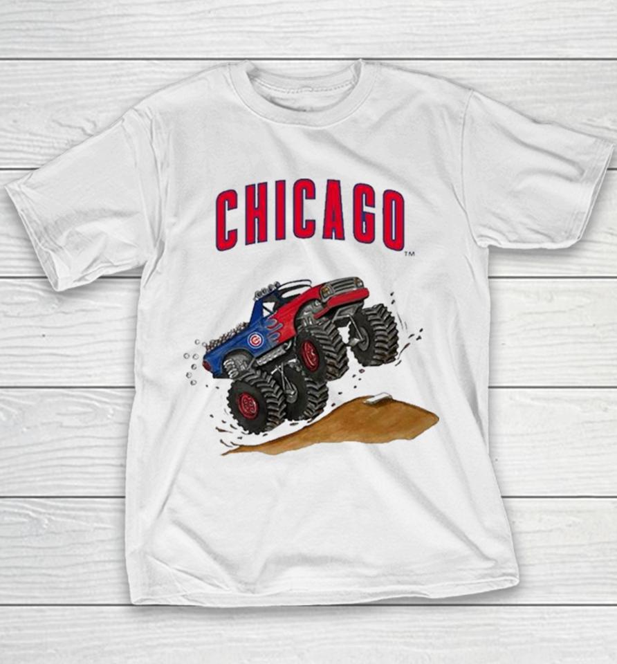 Chicago Cubs Monster Truck Mlb Youth T-Shirt