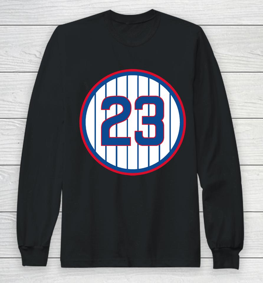 Chicago Cubs Ryne Sandberg Retirement Long Sleeve T-Shirt