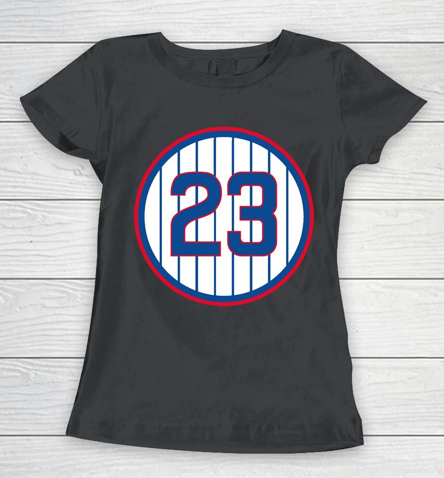 Chicago Cubs Ryne Sandberg Retirement Women T-Shirt