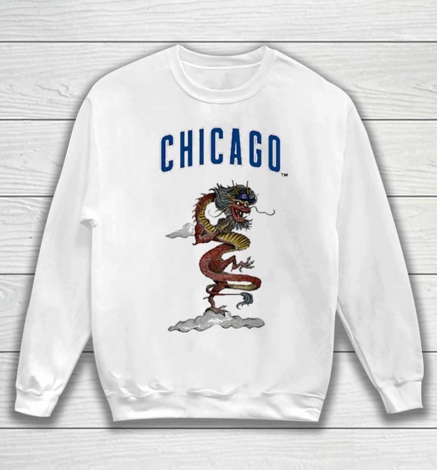 Chicago Cubs Tiny Turnip Infant 2024 Year Of The Dragon Sweatshirt