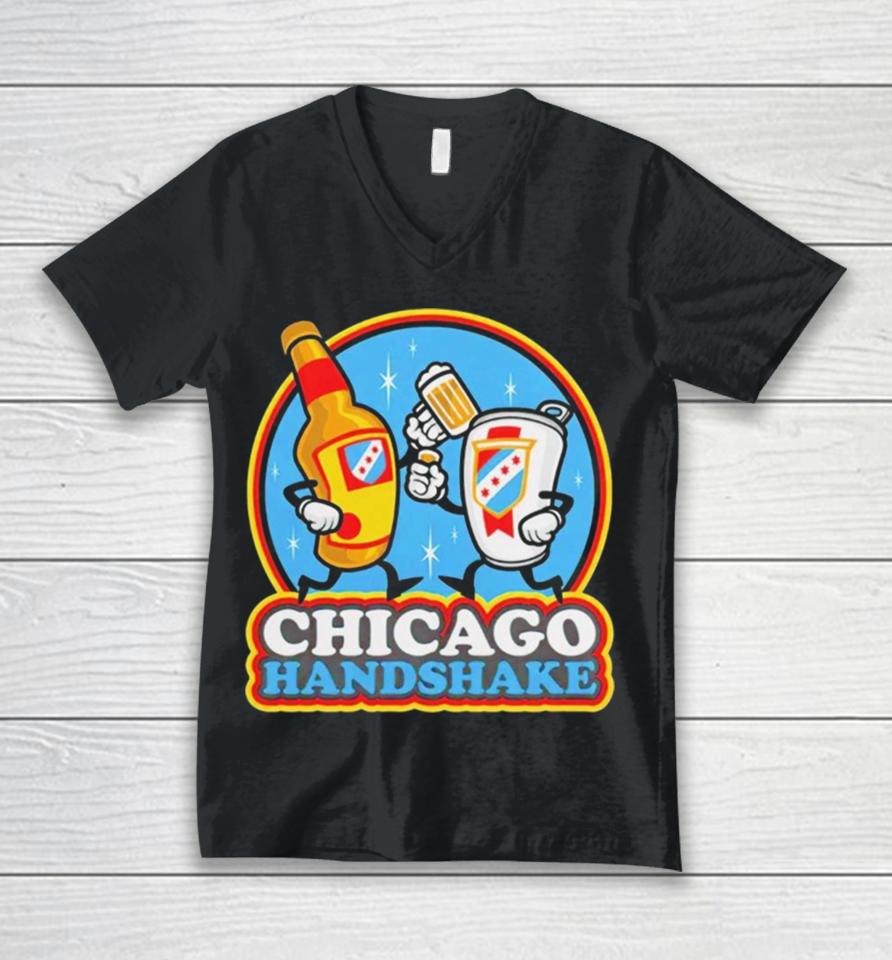 Chicago Handshake Unisex V-Neck T-Shirt