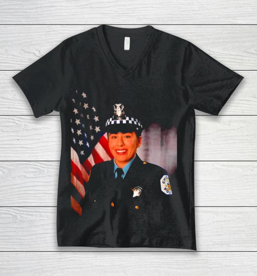 Chicago Police Officer Ella French Unisex V-Neck T-Shirt