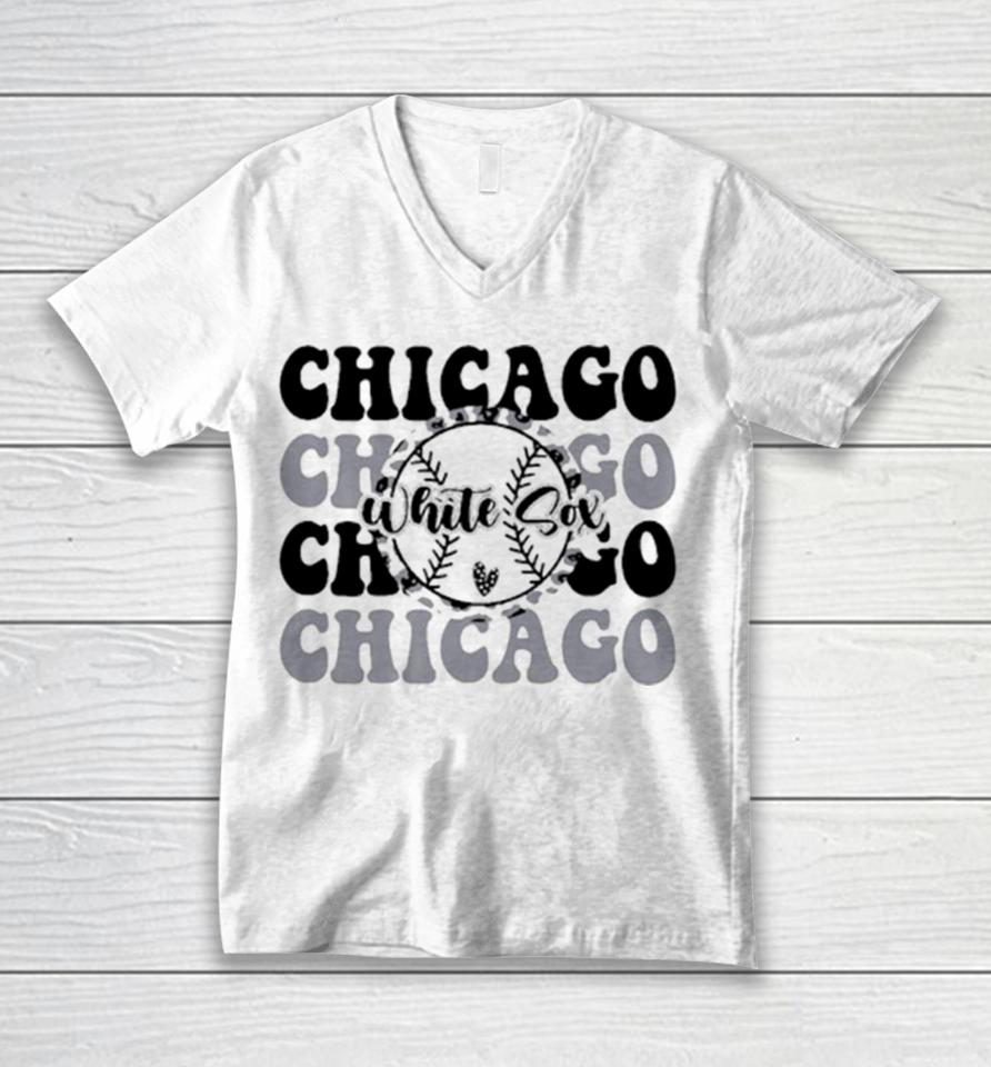 Chicago White Sox Baseball Mlb Love Unisex V-Neck T-Shirt