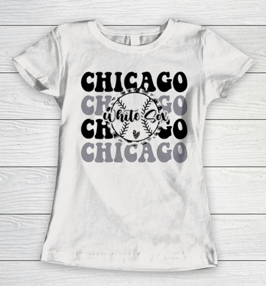 Chicago White Sox Baseball Mlb Love Women T-Shirt