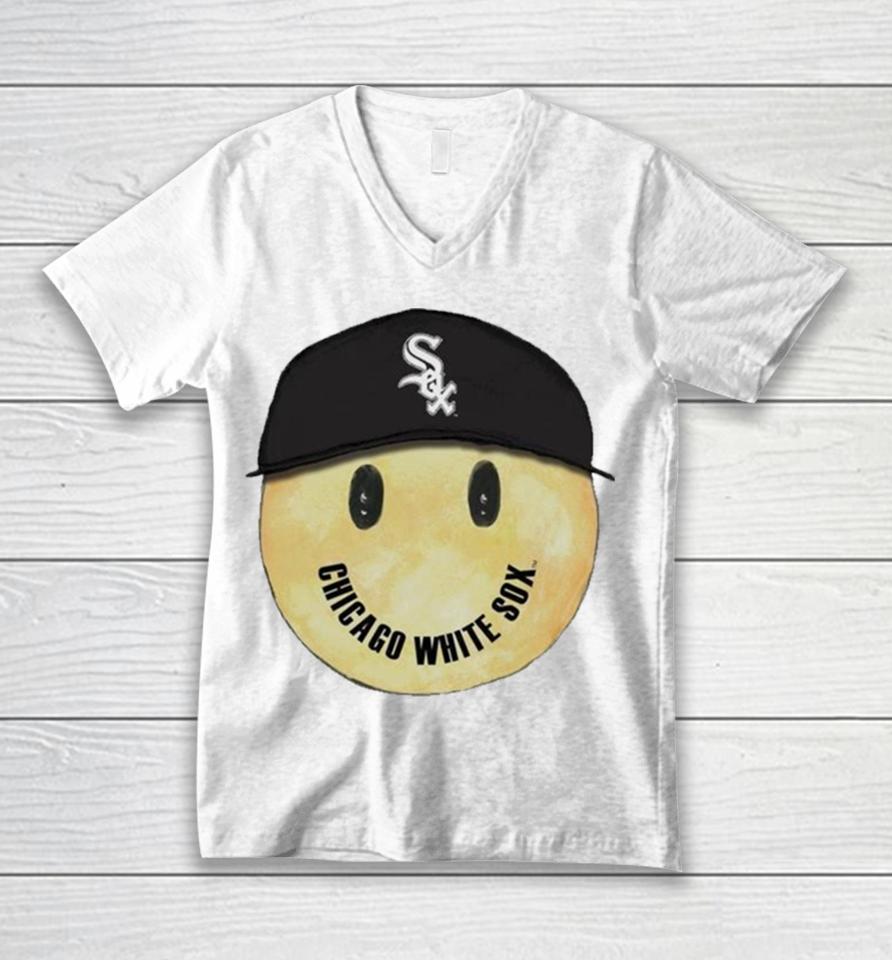Chicago White Sox Smiley Unisex V-Neck T-Shirt