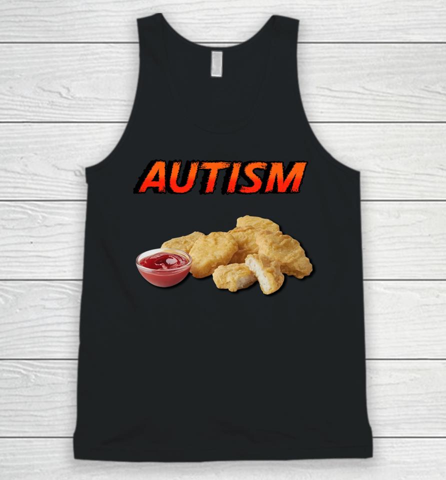 Chicken Nugget Autism Unisex Tank Top