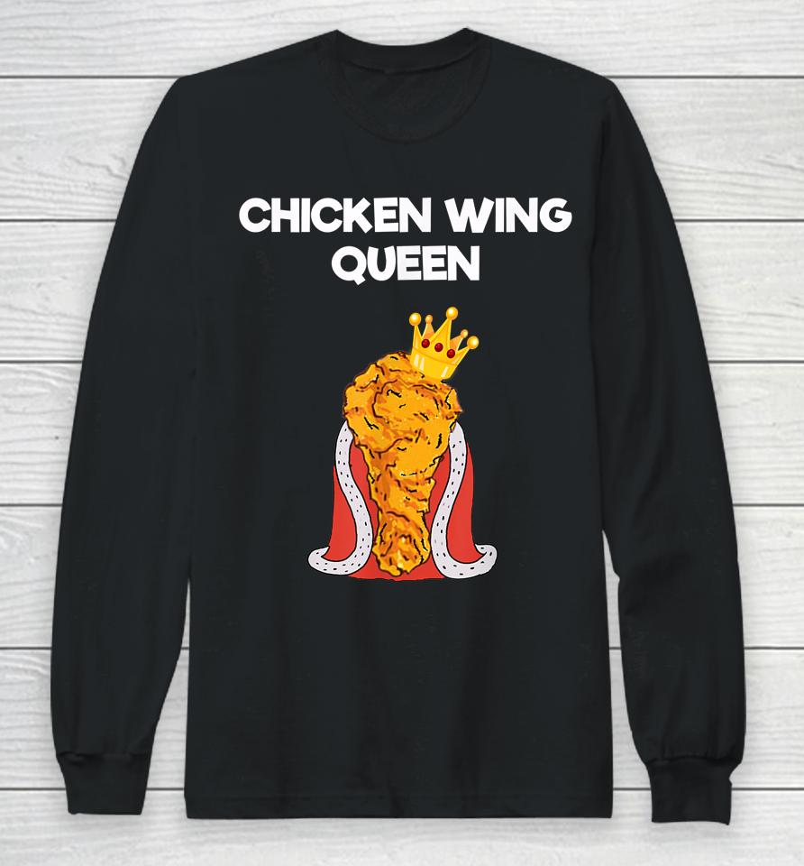 Chicken Wing Queen Long Sleeve T-Shirt