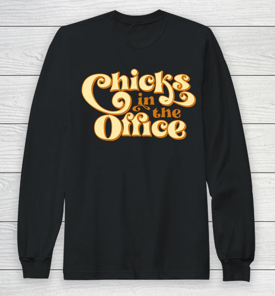 Chicks In The Office Cito 70'S Logo Long Sleeve T-Shirt