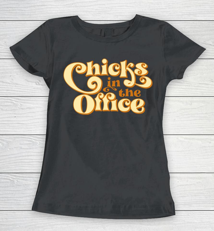 Chicks In The Office Cito 70'S Logo Women T-Shirt