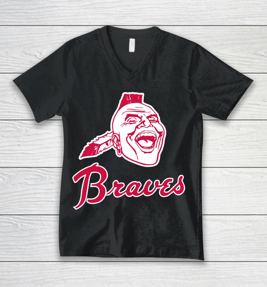 Chief Knockahoma Atlanta Braves Unisex V-Neck T-Shirt