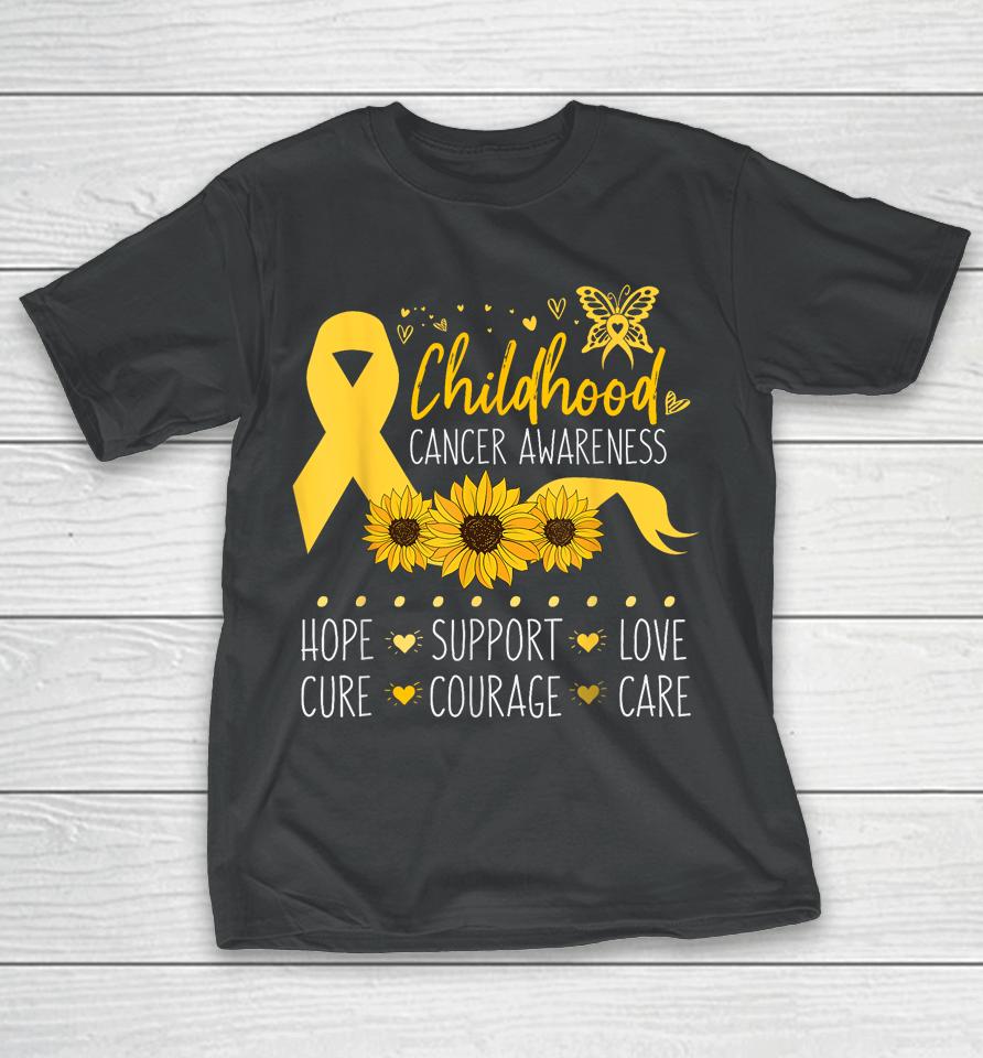Childhood Cancer Support Family Childhood Cancer Awareness T-Shirt