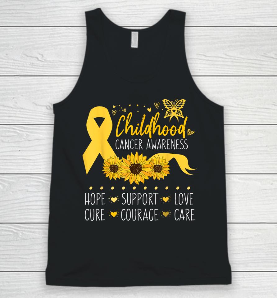 Childhood Cancer Support Family Childhood Cancer Awareness Unisex Tank Top