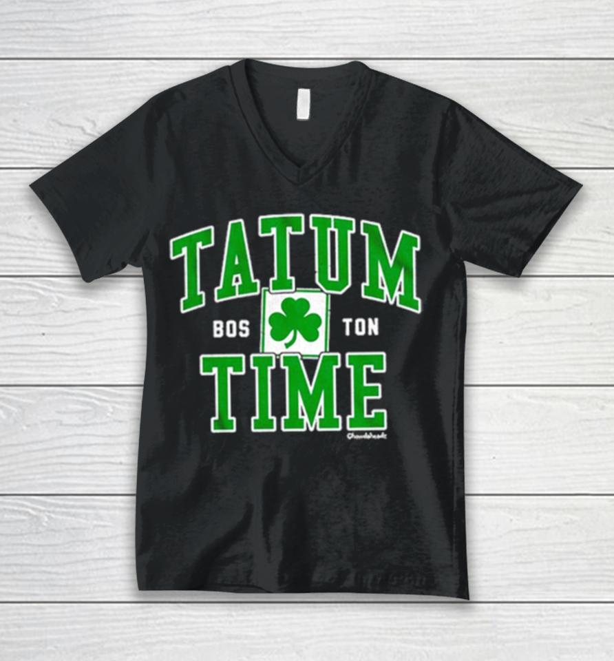 Chowdaheadz Tatum Time Boston Unisex V-Neck T-Shirt