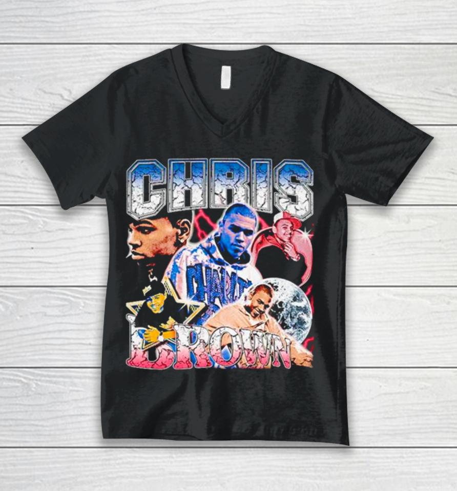 Chris Brown Vintage Unisex V-Neck T-Shirt