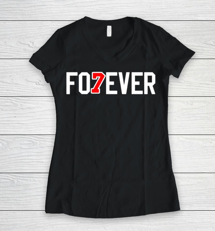 Chris Chelios Fo7Ever Women V-Neck T-Shirt