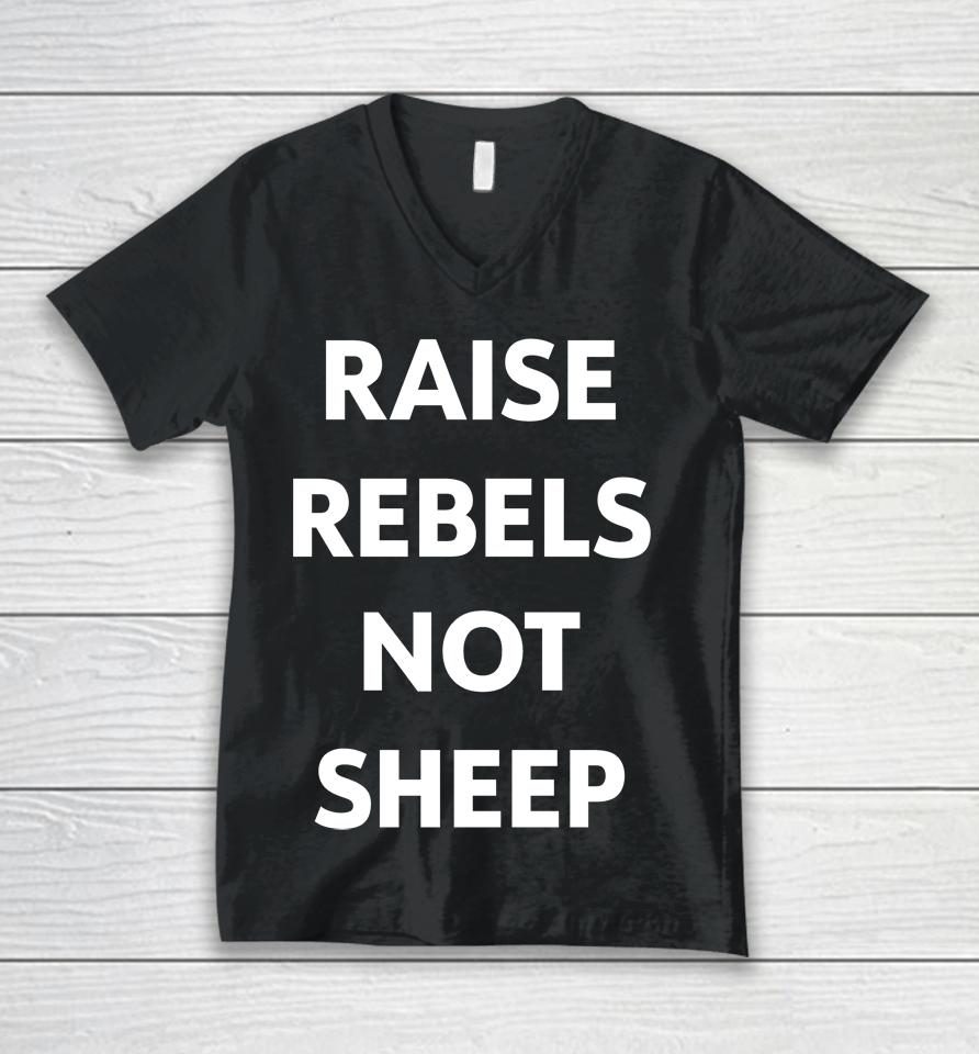 Chris Evans Raise Rebels Not Sheep Unisex V-Neck T-Shirt