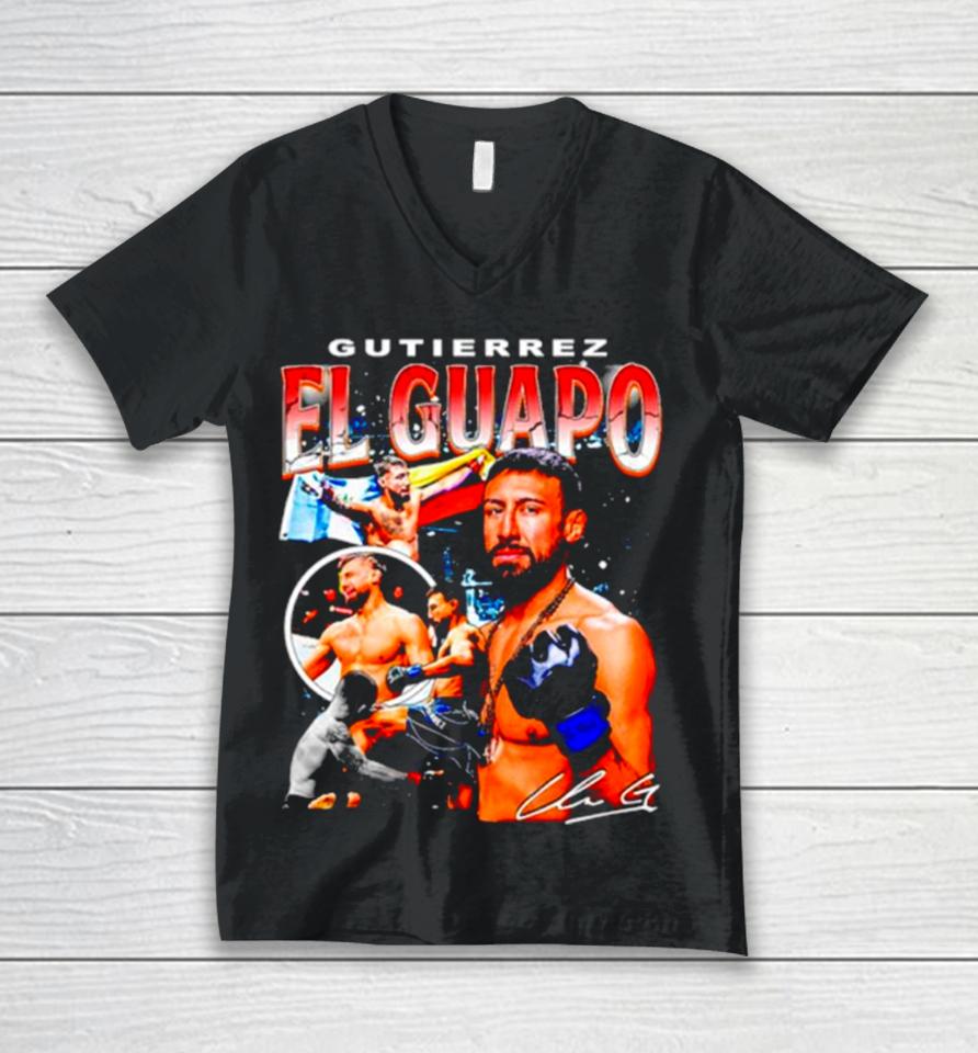 Chris Gutierrez El Guapo Ufc Fight Night Signature Unisex V-Neck T-Shirt