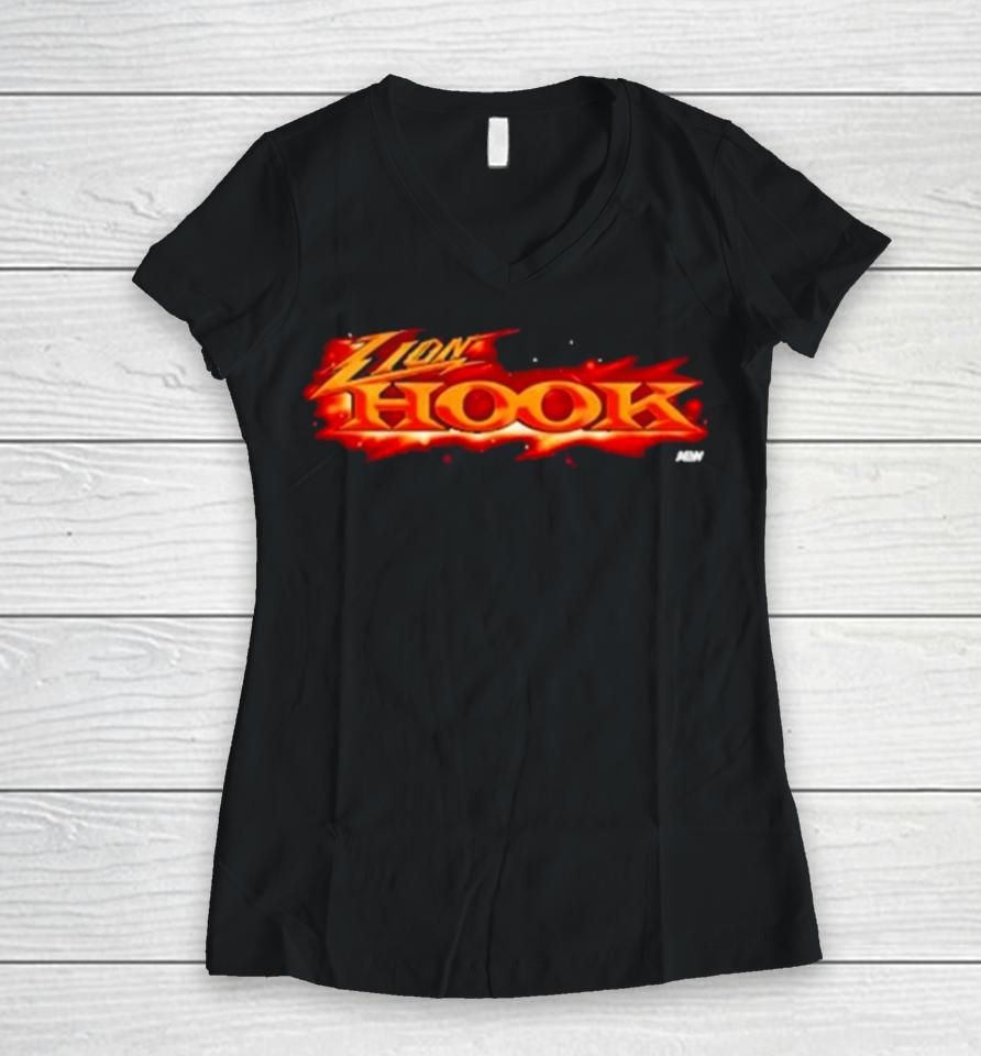 Chris Jericho Vs Hook Lionhook Aew Women V-Neck T-Shirt