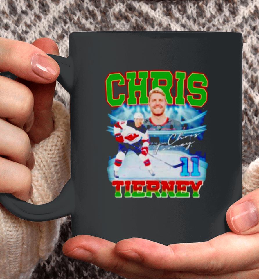 Chris Tierney 11 Hockey Player Signature Coffee Mug