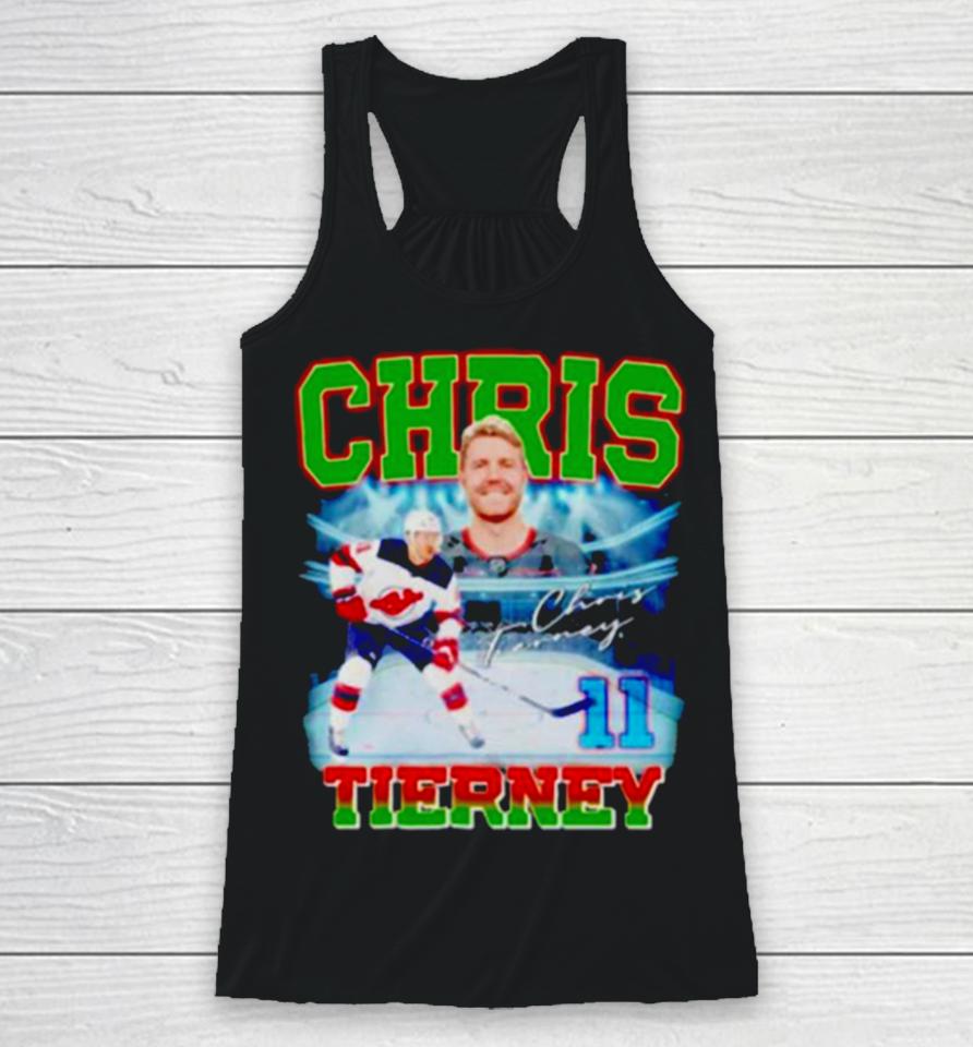Chris Tierney 11 Hockey Player Signature Racerback Tank