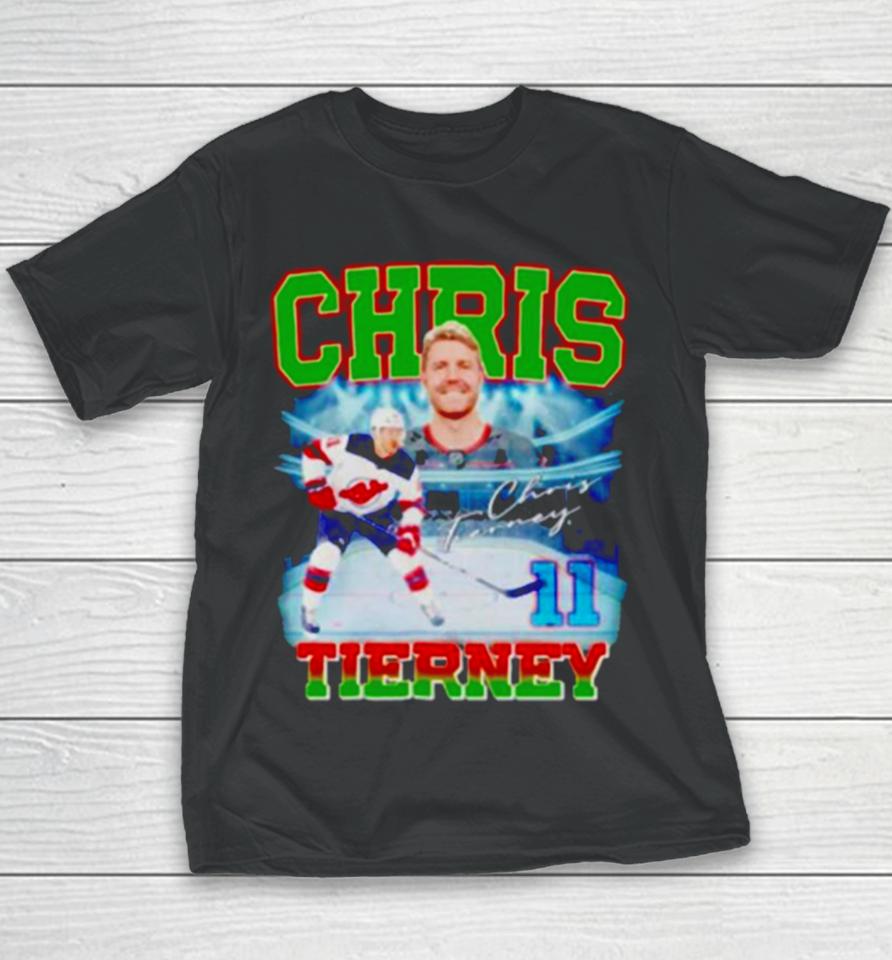 Chris Tierney 11 Hockey Player Signature Youth T-Shirt