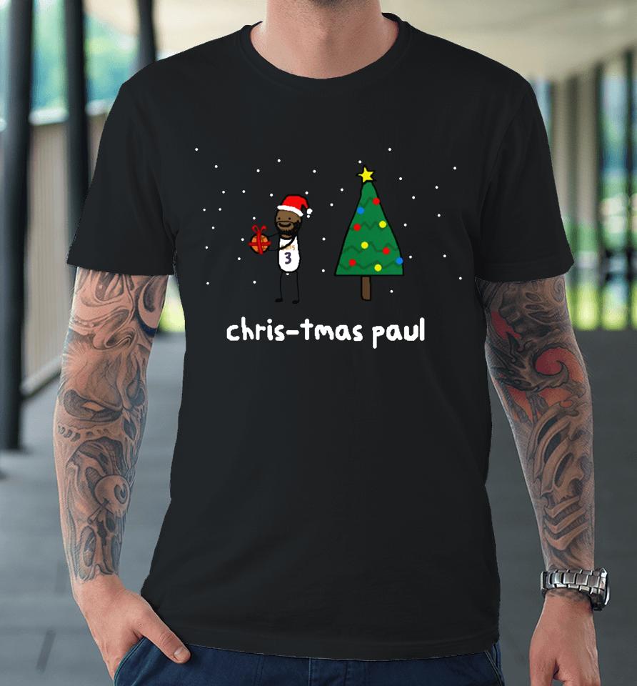 Chris-Tmas Paul Holiday Merch Nba Paint Premium T-Shirt