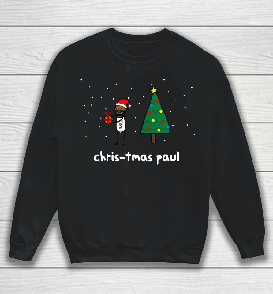 Chris-Tmas Paul Holiday Merch Nba Paint Sweatshirt
