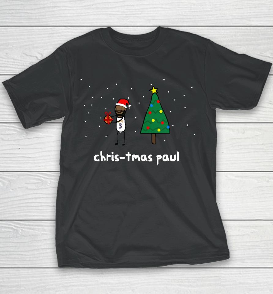 Chris-Tmas Paul Holiday Merch Nba Paint Youth T-Shirt