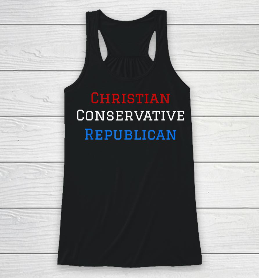 Christian Conservative Republican Patriotic Usa Racerback Tank