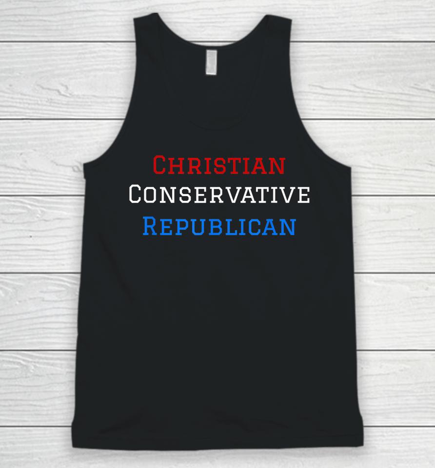 Christian Conservative Republican Patriotic Usa Unisex Tank Top
