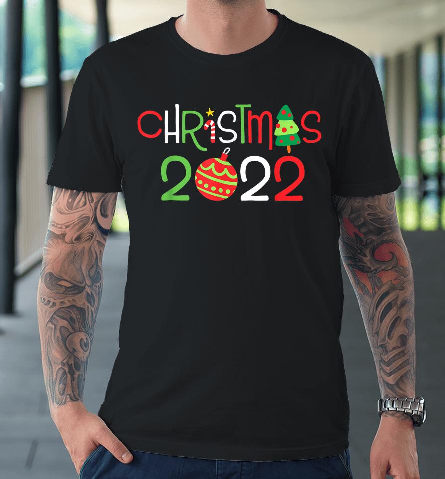 Christmas 2022 Pajama Family Matching Happy Holiday Xmas Premium T-Shirt