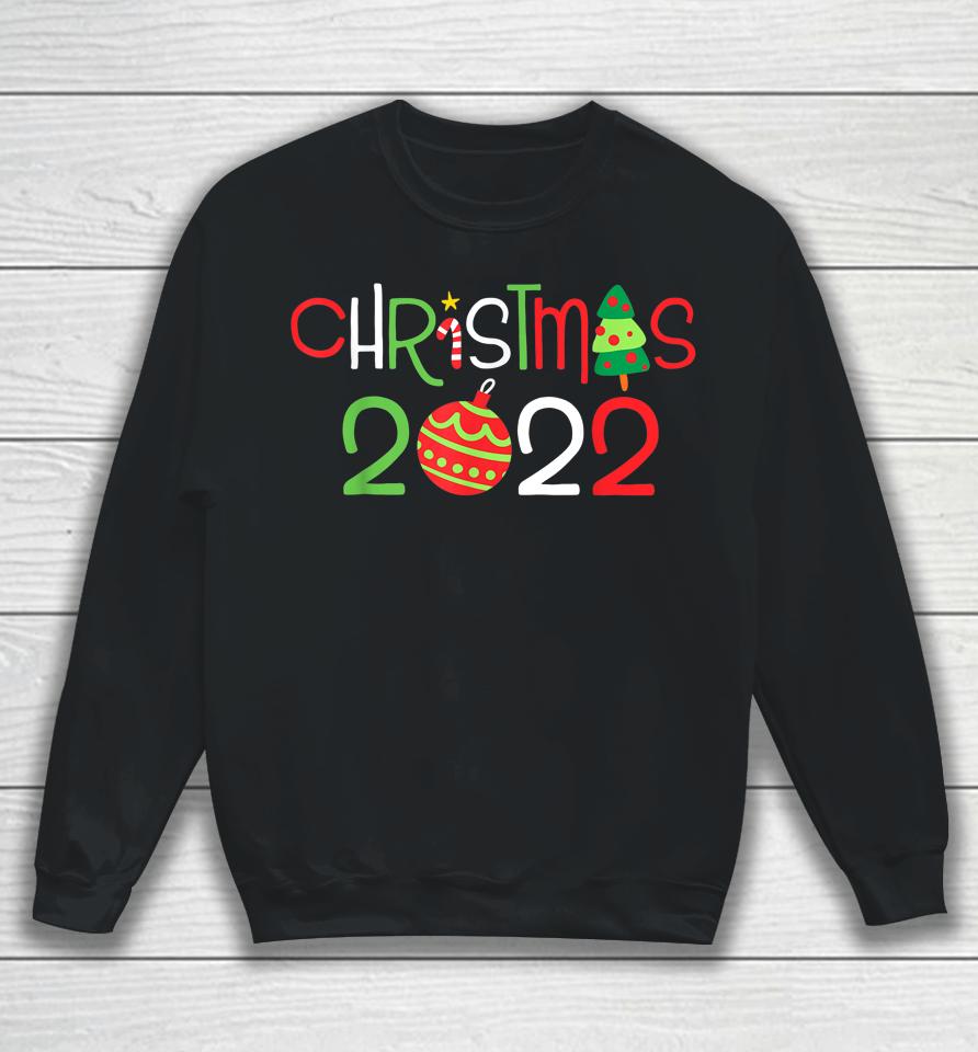 Christmas 2022 Pajama Family Matching Happy Holiday Xmas Sweatshirt