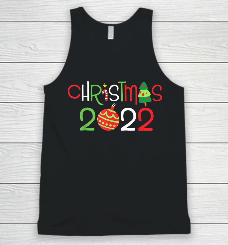 Christmas 2022 Pajama Family Matching Happy Holiday Xmas Unisex Tank Top